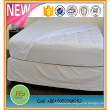 Factory Wholesale Polyester Cotton Mixed White Color Plain Hotel Bed Elastic Fitted Sheet